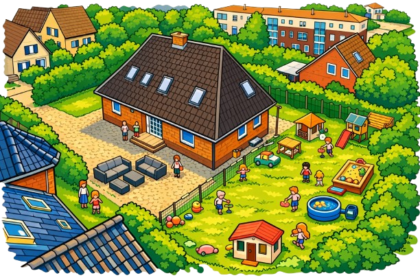 Cartoon-Bild eines Hauses